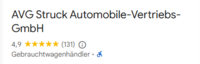 Google Bewertung - AVG Hüllhorst